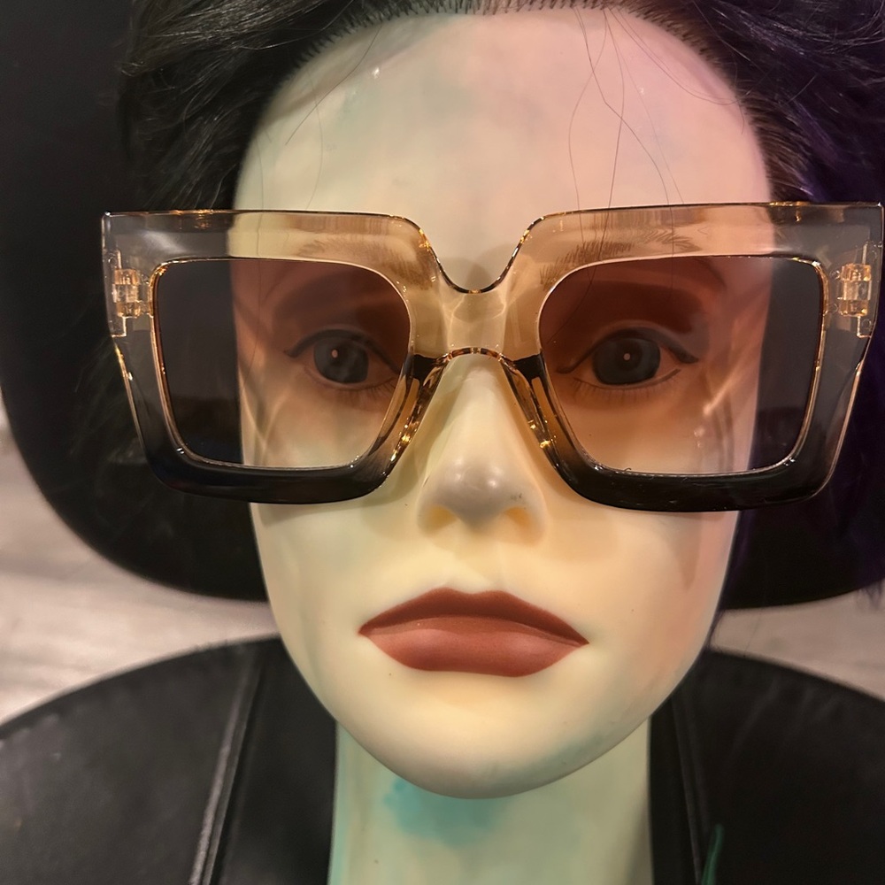 Oversized Square Gradient Sunglasses For Women - … - image 6